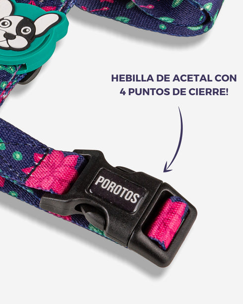 Pretal Doble Agarre Floral